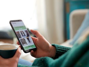 Image of a person shopping on their phone